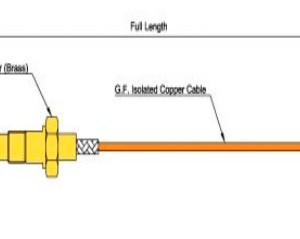 Thermocouple with faston connection